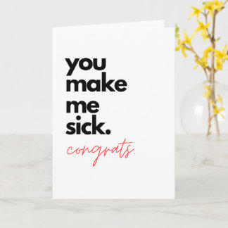 Cartão de Saudação para Parabéns Engraçados, Parab