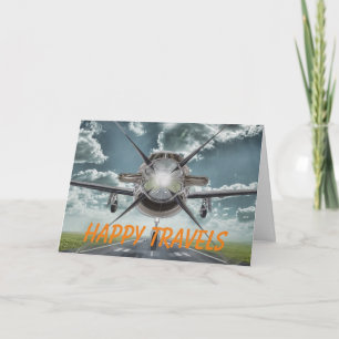 Cartão de Saudação para Viagens Felizes