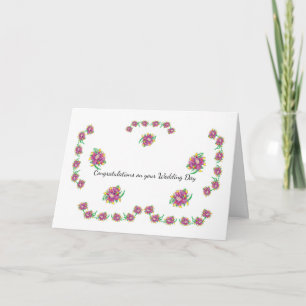 Cartão de Saudação: Parabéns no seu dia de casamen