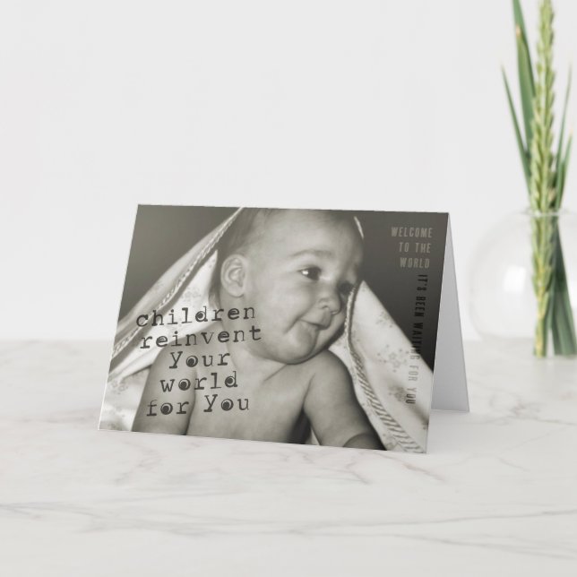 Cartão de Saudação PEEK-A-BOO (Frente)