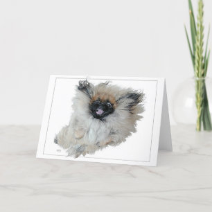 Cartão de Saudação Pekingese