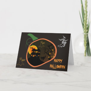 Cartão de Saudação Personalizado de Halloween