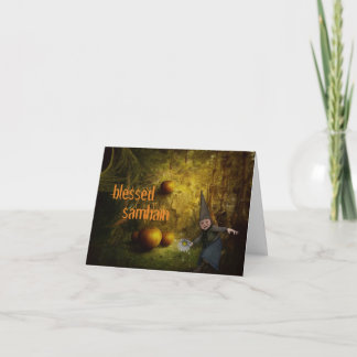 Cartão de saudação personalizado de samhain