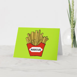 Cartão de saudação personalizado de vazio francês