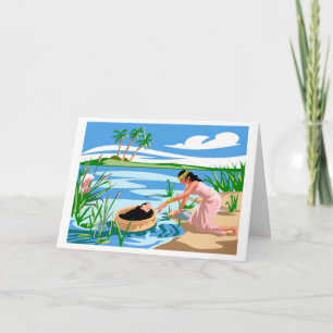 Cartão de Saudação Personalizado do Baby Moses