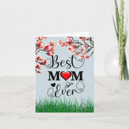 Cartão de saudação personalizado do Dia de as mães