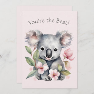 Cartão de Saudação Personalizado do Urso Koala