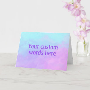 Cartão de Saudação Personalizado em Branco