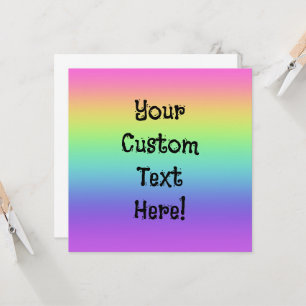 Cartão de Saudação Personalizado Gradiente do Arco