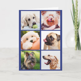 Cartão de saudação personalizado para Cães de Foto