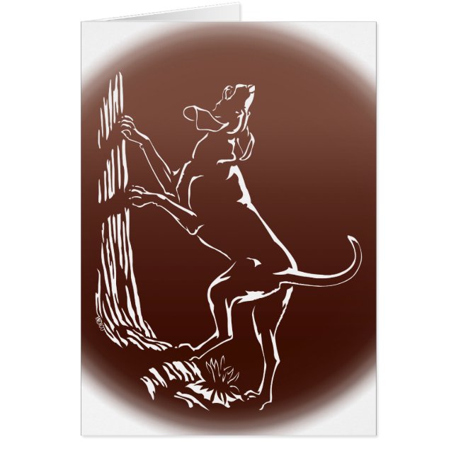 Cartão de saudação personalizado para caninos Cães (Frente)