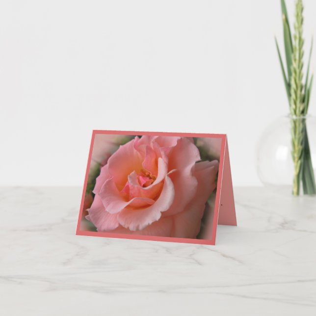 Cartão de Saudação Personalizado para Flores de Ro (Frente)