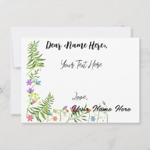 Cartão de saudação personalizado para todos os fin