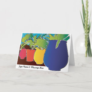Cartão de Saudação Personalizável do Jardim 01