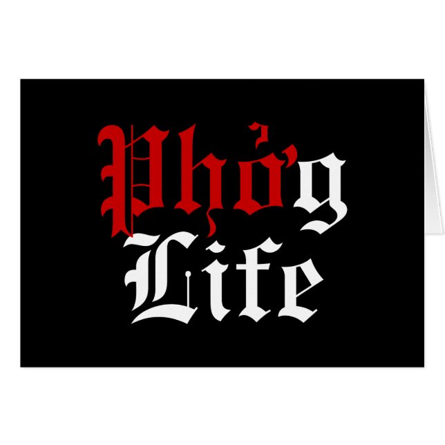 Cartão de Saudação Phở g Life (Frente Horizontal)