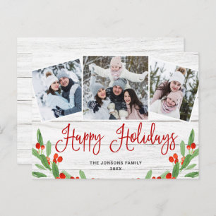 Cartão de saudação PHOTO de Natal Russo 3