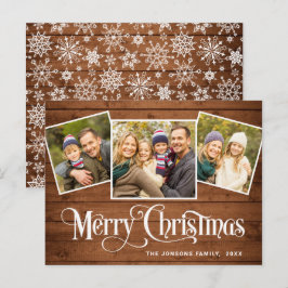 Cartão de saudação PHOTO de Natal Russo 3