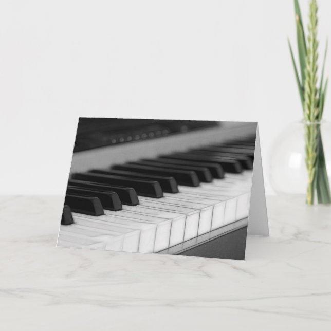 Cartão de Saudação Piano (Frente)