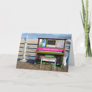 Cartão de Saudação Piano Funky!