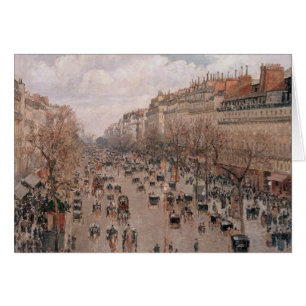 Cartão de Saudação Pissarro Boulevard Montmartre