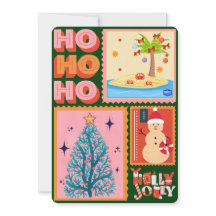 Cartão de Saudação Plana de Natal Haven