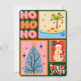 Cartão de Saudação Plana de Natal Haven