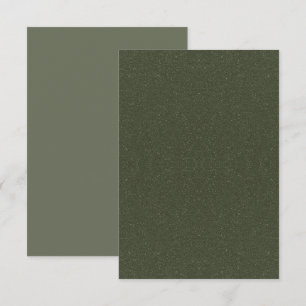 Cartão de Saudação Plano Verde de Moss Texturizado
