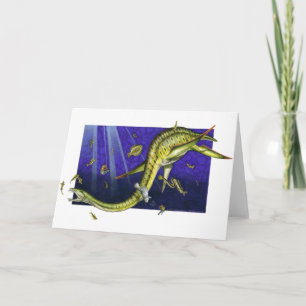 Cartão de Saudação Plesiosaur