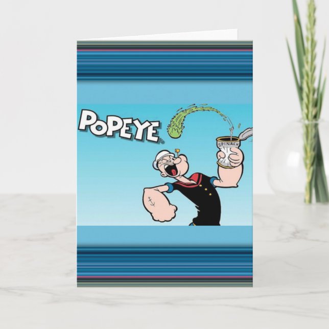 Cartão de Saudação Popeye (Frente)