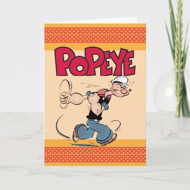 Cartão de Saudação Popeye (Frente)