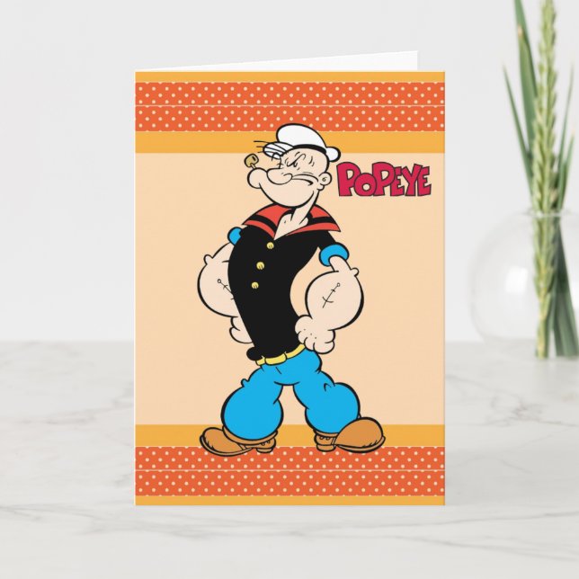 Cartão de Saudação Popeye (Frente)