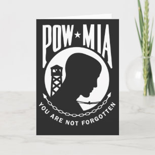 Cartão de Saudação POW MIA