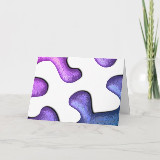 Cartão de Saudação Quebra-cabeça Piece de Vírgula (Frente)