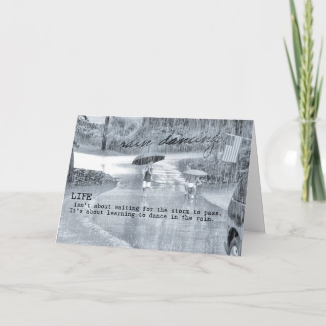 Cartão de Saudação RAIN DANCE (Frente)