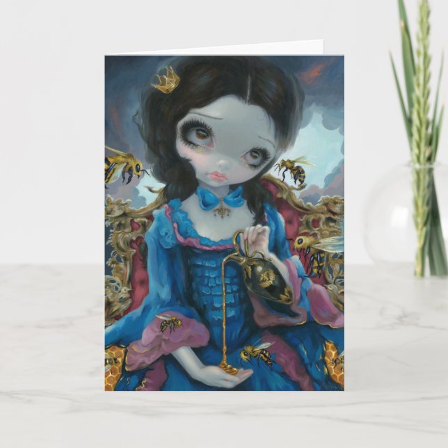 Cartão de Saudação "Rainha das Abelhas" (Frente)