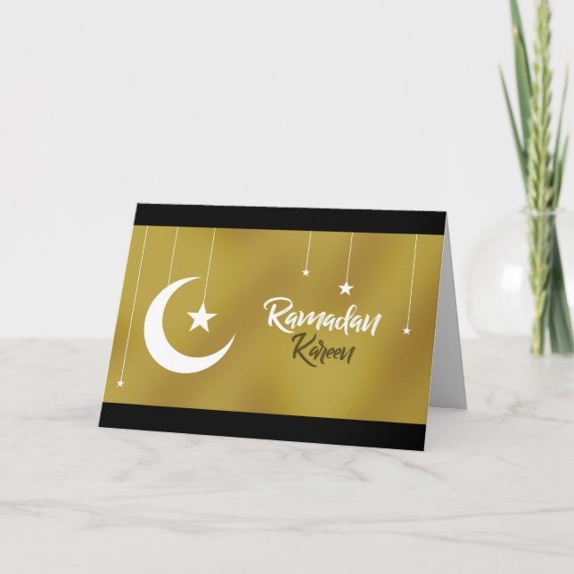 Cartão de saudação Ramadan Kareem (Frente)