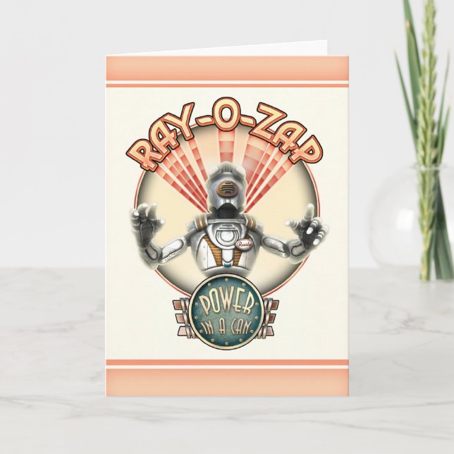 Cartão de Saudação Ray-O-Zap (Frente)
