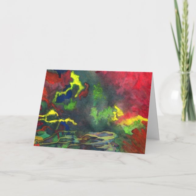 Cartão de Saudação Red Fusion 2 (Frente)