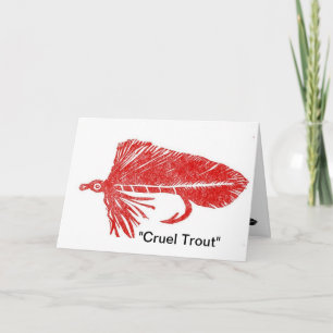 Cartão de Saudação Red Mutuka "Cruel Trout"