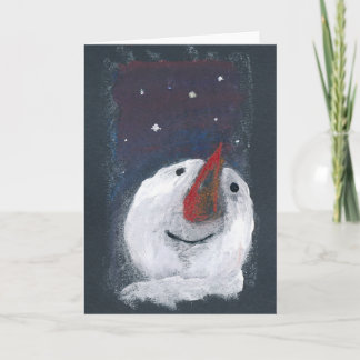 Cartão de Saudação Refletivo Snowman
