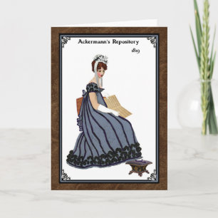 Cartão de saudação Regency Fashion 1819