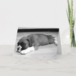 Cartão de saudação relaxante para o cachorrinho "S