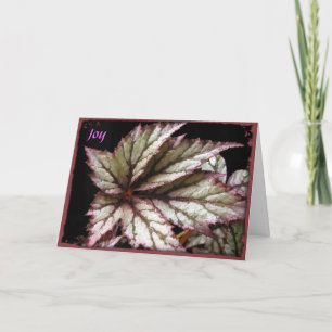 Cartão de Saudação Rex Begonia