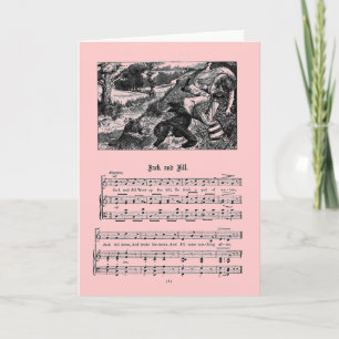 Cartão de Saudação Rhyme Jack e Jill