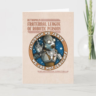 Cartão de Saudação Robot Labour Union