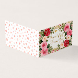 Cartão de Saudação Romântico de Dia de os namorado