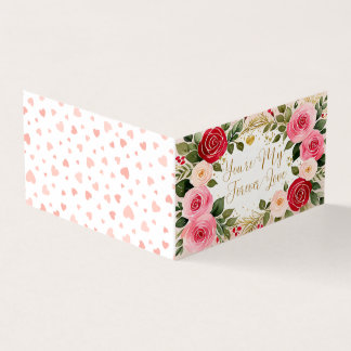 Cartão de Saudação Romântico de Dia de os namorado