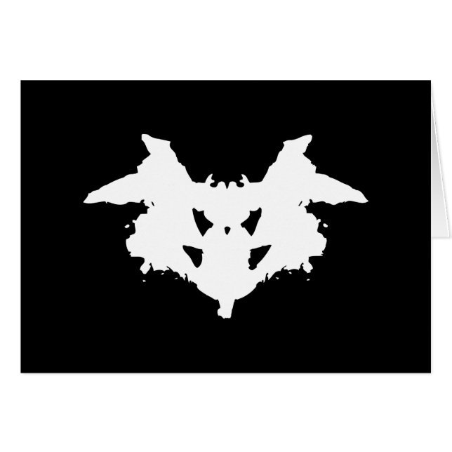Cartão de Saudação Rorschach Inkblot (Frente Horizontal)