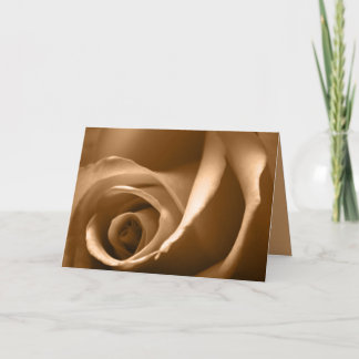Cartão de Saudação Rosa de Outono