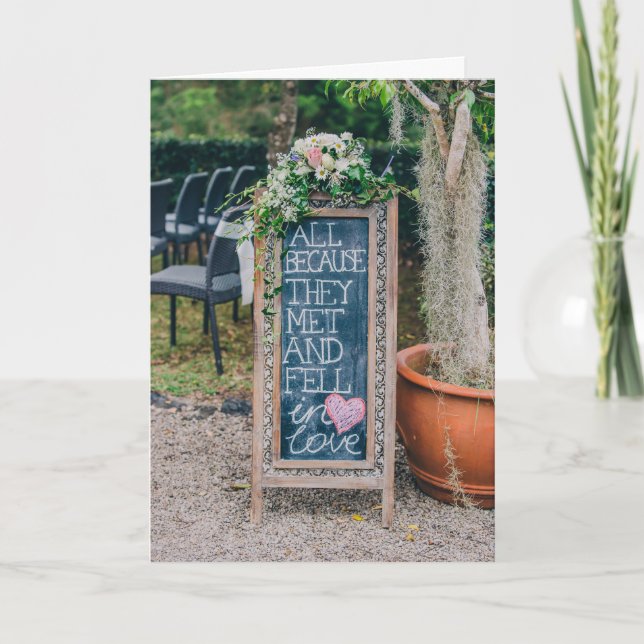 Cartão de Saudação Rústico de Estilo de Vida Dobra (Frente)